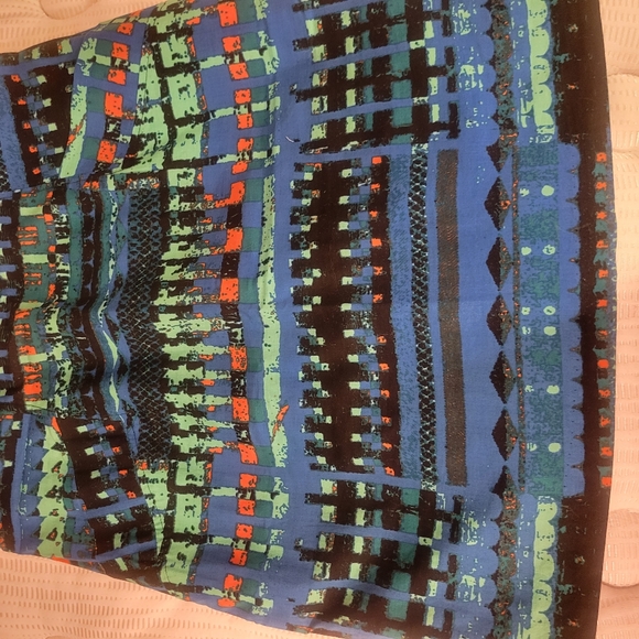 Tracy Reese multi-color fitted dress. - Picture 8 of 9